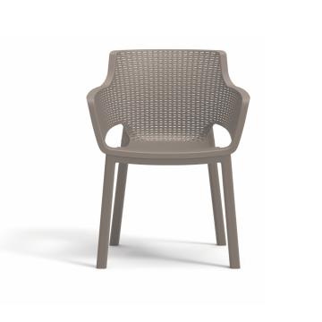 Scaun de gradina din plastic Eva, cappuccino