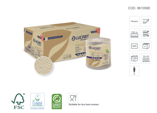 Prosop rola hartie Eco Natural 155ID 861059 de la Profesional SP Srl.