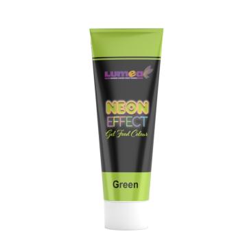 Colorant alimentar gel verde efect neon, 30 g