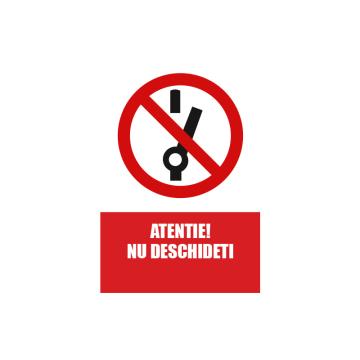 Indicator Atentie nu deschideti