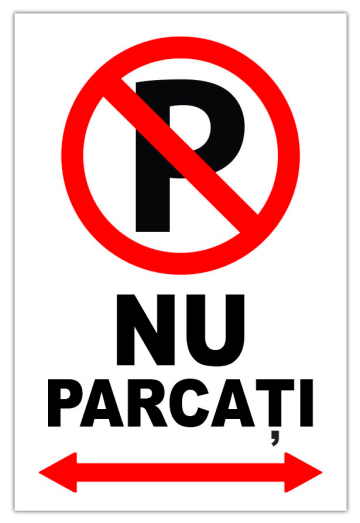 Indicator interzicere nu parcati