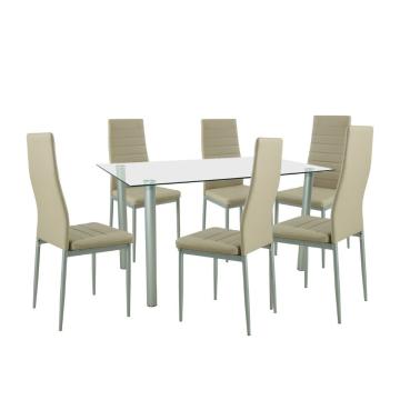 Set de masa Verna 6+1 bej-gri