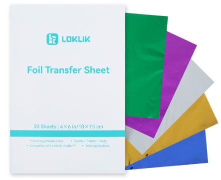 Foi de transfer Loklik Foil - 5 colours - 50 pack