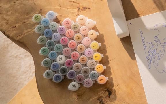 Set culori acrilice pe numere iPaint LOKLiK