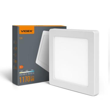 Plafoniera LED Patrata Videx DL6S 12W, 1170 lm, CCT