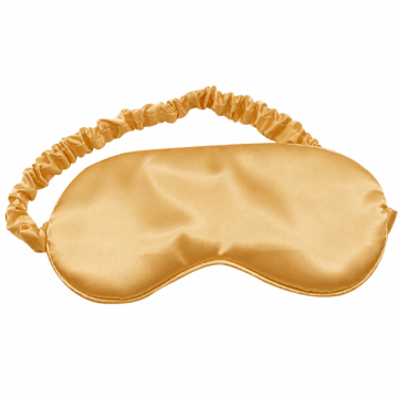 Masca pentru dormit din matase naturala Mulberry, Champagne de la Luxury Anis Srl
