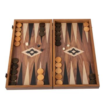 Set joc table/backgammon Walnut with Black &Oak points/Repli de la Chess Events Srl