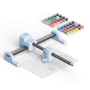 Kit pictura pe numere LOKLiK iPaint Bubble Blue - set