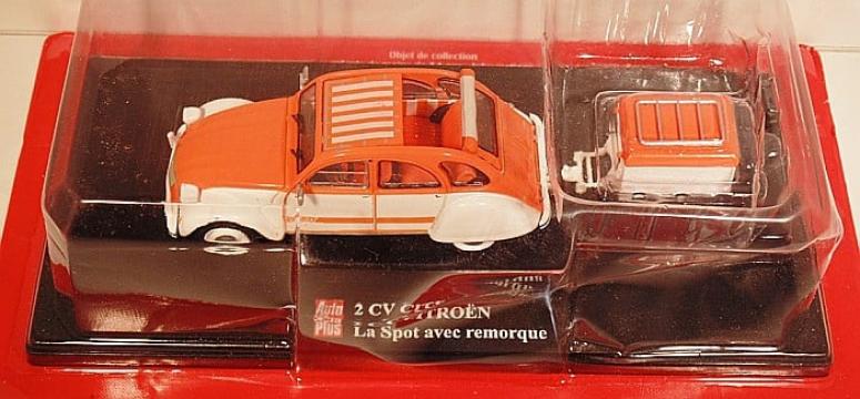 Macheta Citroen 2CV cu remorca, 1:43