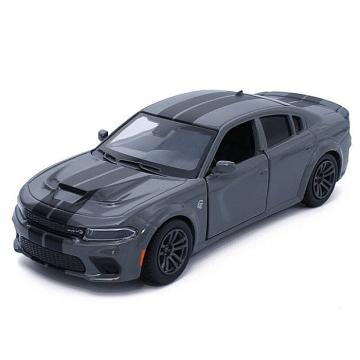 Macheta auto Dodge Charger gri, pull back, 1:36 Tayumo