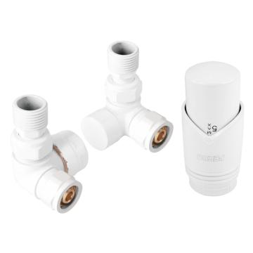 Robineti calorifer cap termostatic axiali white