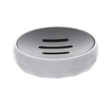 Sapuniera plastic rotund - alb
