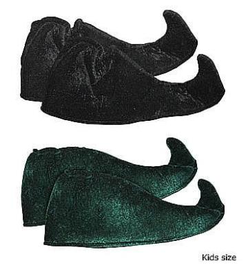 Botosi copii de spiridus - Elf - verde negru de la Hobbyplanet Romania