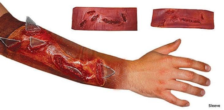 Kit machiaj halloween horor - cu cioburi de sticla