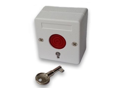 Buton de panica cu retinere NO/NC plastic