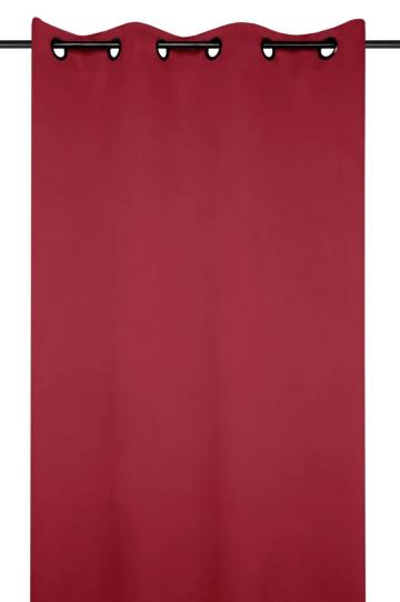 Draperie Notte 135X250 cm, culoare rosu, 100% poliester de la URBANIX SRL