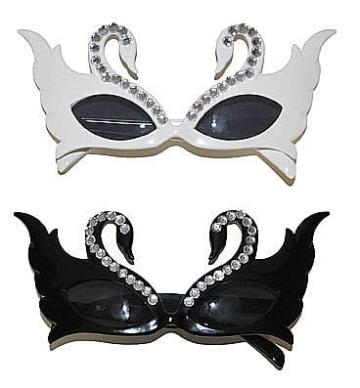 Ochelari petrecere in forma de lebada