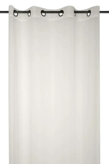 Perdea Monna 135X260 cm, culoare crem, 100% poliester