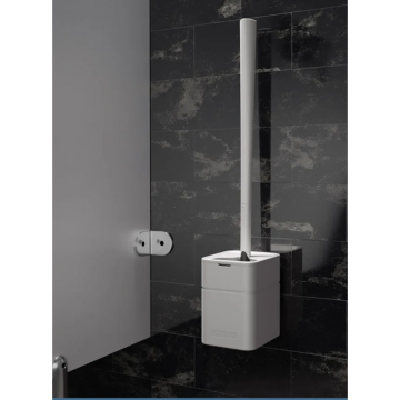 Perie WC cu suport Stokholm alb Sanimaid de la Sanito Distribution Srl