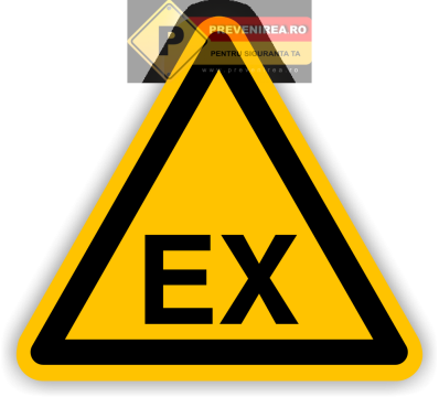 Eticheta de siguranta Atex pentru zone cu atmosfere