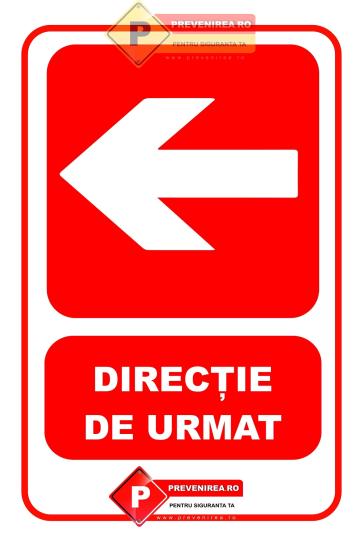 Indicator Iesire de urgenta la stanga