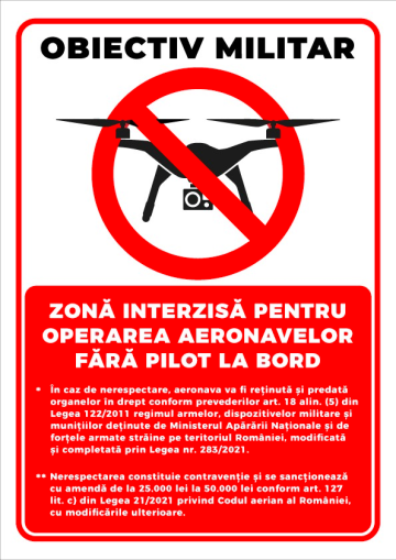 Indicator de securitate pentru obiectiv militar