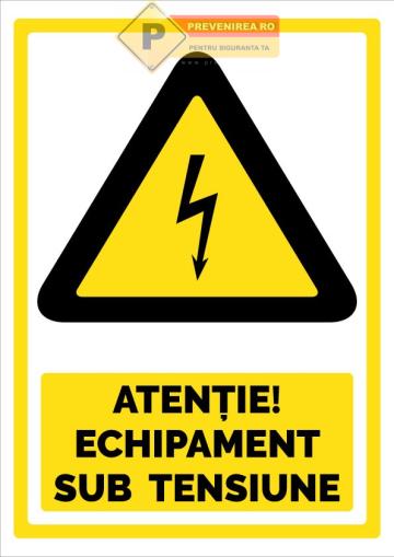 Indicator pentru echipament sub tensiune