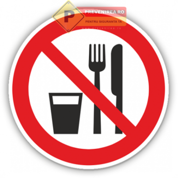 Semne pentru interzicere alimente si bauturi