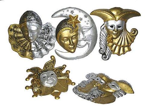 Decor perete Masca mare 5 modele (55x55)cm - 55143 de la Hobbyplanet Romania