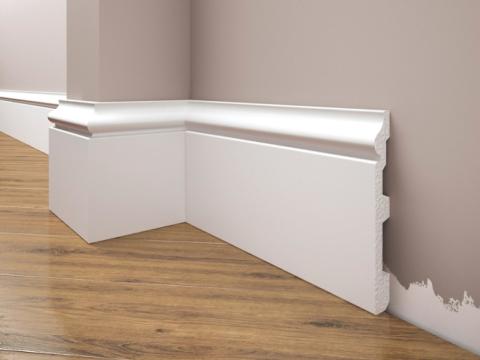 Plinta decorativa alba din LPC 22 de la Visaria Design Srl.