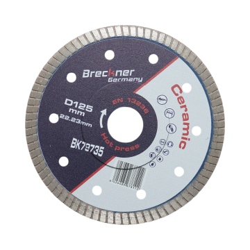 Disc diamantat turbo 125x22.23mm, segment 8mm pentru gresie de la Gold Smart Engine Srl