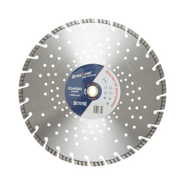 Disc diamantat turbo segmentat 400x30mm, segment 10mm