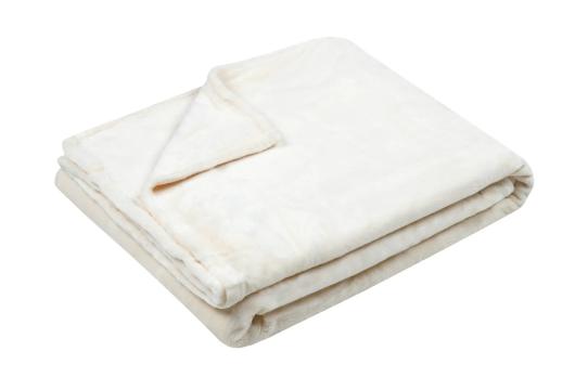 Patura Doudou 130X160 cm, culoare Crem, 100% poliester de la URBANIX SRL