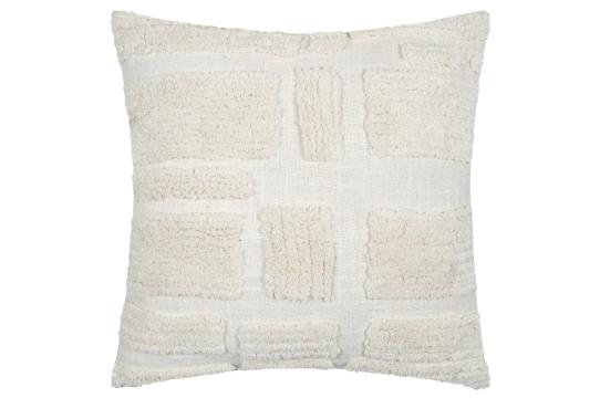 Perna decorativa Balma 45x45 cm, culoare crem, 100% bumbac de la URBANIX SRL