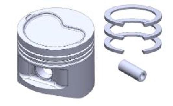 Piston cu segmenti 89.50mm 0021902 Mahle