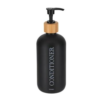Dispenser balsam 500ml sticla/ bambus - negru mat de la URBANIX SRL