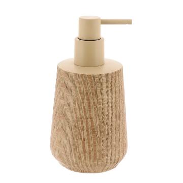 Dispenser sapun polirasina 350ml design lemn - bej
