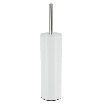 Perie de toaleta inalta inox - alb compozitie inox