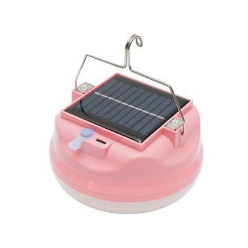 Lampa LED 200W cu panou solar si baterie 2400mA, roz de la Gold Smart Engine Srl