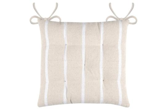Perna de scaun St Trop 40X40 cm, culoare alb, 100% bumbac de la URBANIX SRL