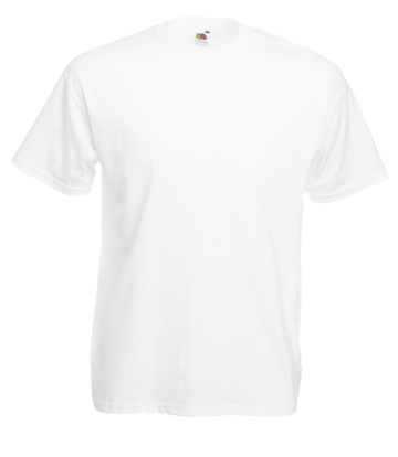 Tricou Fruit Of The Loom Valueweight alb, marimea XL de la Sublirom Co. SRL