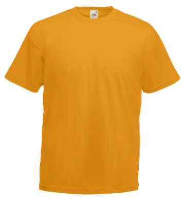 Tricou Fruit Of The Loom Valueweight galben, marimea XXL de la Sublirom Co. SRL