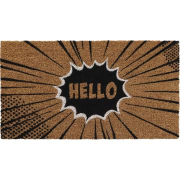 Covor intrare 33x60 cm - Hello polyester + PVC Moftx