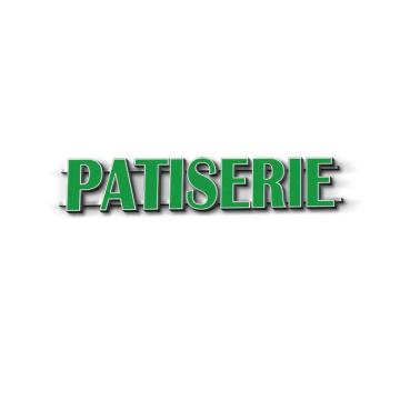 Litere volumetrice patiserie - Modern Verde
