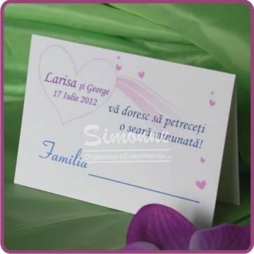 Card de multumire Card de asezare