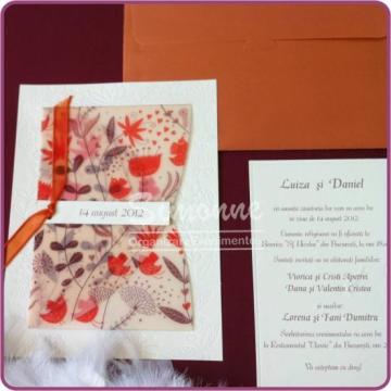 Invitatie nunta cu plic de la Simonne