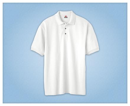 Tricou sublimabil Polo Hanes alb marimea S de la Sublirom Co. SRL