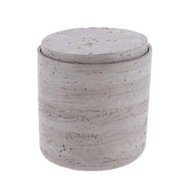 Cutiuta ovala polirasina - granit 10x8x11 cm