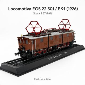Macheta statica locomotiva EG5 22 501 E 91 1926, scara 1:8 de la Hobbyplanet Romania