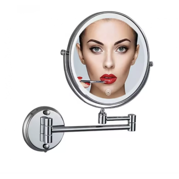 Oglinda rotunda cosmetica, montare pe perete de la Sanito Distribution Srl
